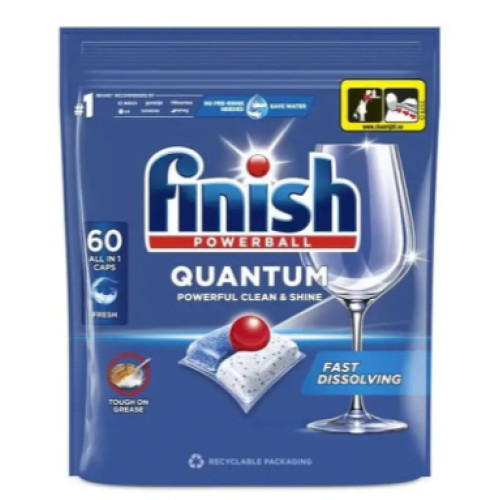 Таблетки для посудомийних машин Finish Quantum All in 1, 60 шт